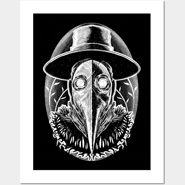 Plague doctor 1 Wall Art by roschar9@gmail.com